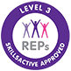 REPs Level 3, Skillsactive approved badge.